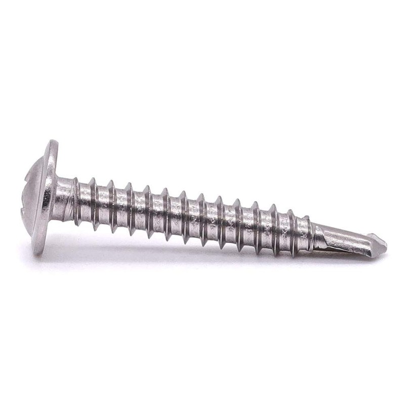 #10 x 1-1/2" Stainless Wafer Head Self Drilling Screw Phillips