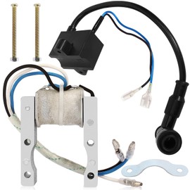 QAZAKY CDI Ignition Coil + Magneto Coil for 49cc 50cc 60cc 80cc 2-Stroke Engines Motor Motorized Bicycle Bike