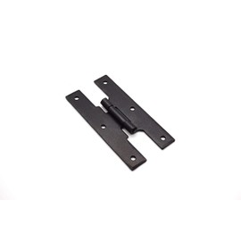4" Black Iron H Hinge Flush Mount Antique Style Heavy Gauge Hinge Sold As Each