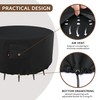 iBirdie Fire Pit Cover Round 44 inch Outdoor Waterproof and