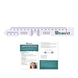 Ultrassist Pupillometers for Measuring Pupillary Distance (PD) with Electronic Instruction Manual, Transparent PD Ruler, Essential Tool for Single PD or Dual PD Measurement