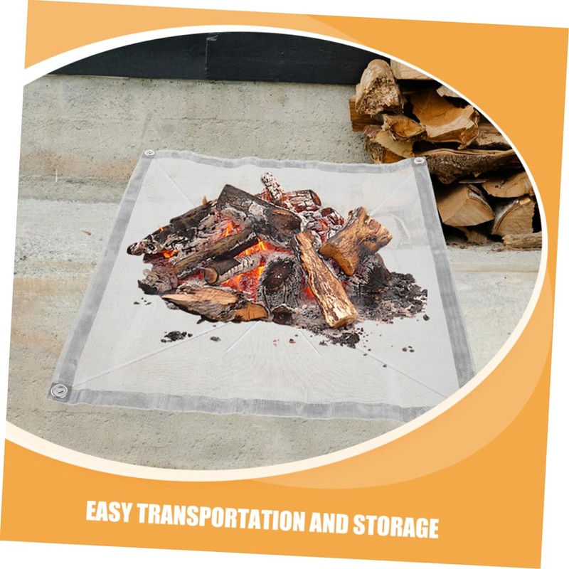 BESPORTBLE Fire Pit Screen Mesh Fireproof Deck Fire Pit Compact