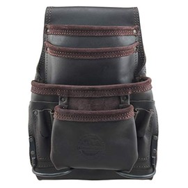 Graintex OS2014 10 Pocket Nail & Tool Pouch Top Grain Oil Tanned Leather for Framers, Constructors, Electricians, Plumbers, Handyman