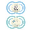 MAM Perfect Night Baby Pacifier, Patented Nipple, Glows in the Dark, 2 Pack, 6-16 Months, Boy (Design May Vary)