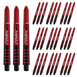 WINMAU Prism Force Red Intermediate Polycarbonate Dart Stems (Shafts) - 10 sets per pack (30 dart stems in total)