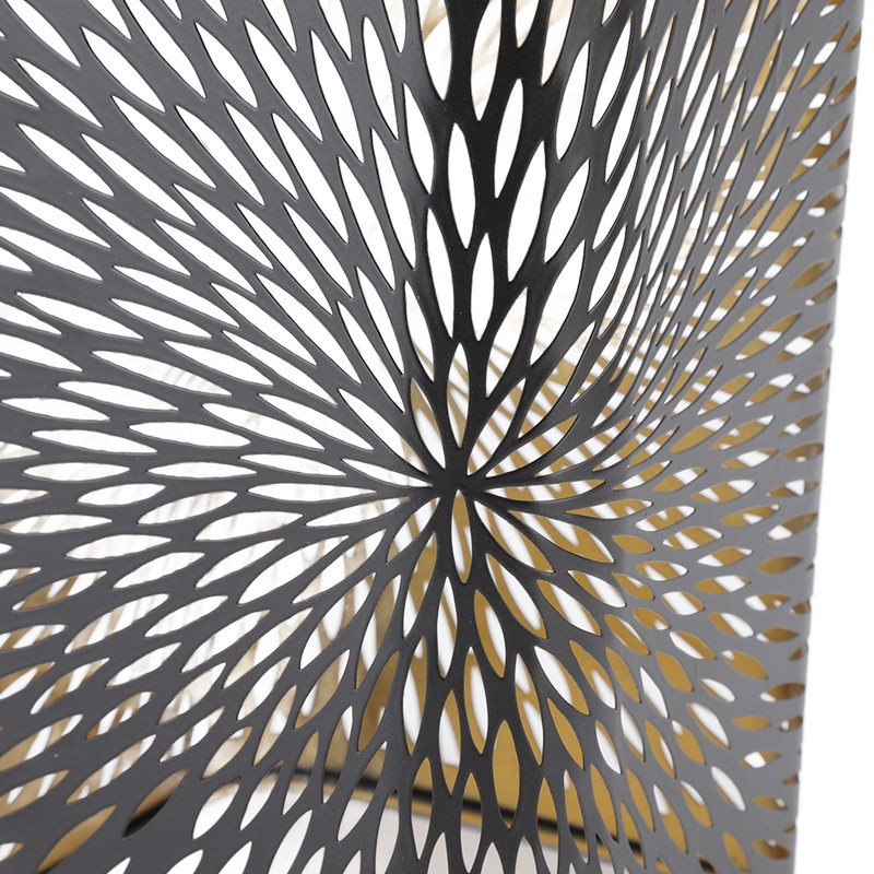 Lamp Shade Wrought Iron Hollow Design Modern Style Detachable Table