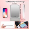 Espejo luz LED Maquillaje HD,Espejo portátil,Espejo de Maquillaje de Viaje