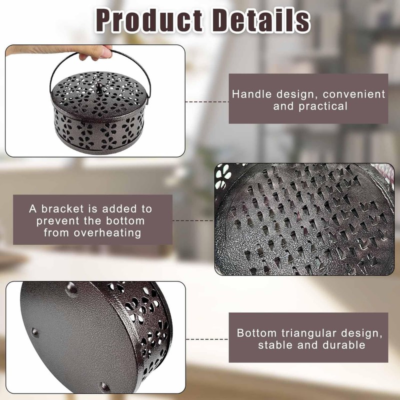 Mosquito Spiral Holder, Mosquito Spiral Container, Smoking Spirals Holder, Portable