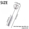 SSKHE Egg Whisk Stainless Steel Hand Push Blender Egg Beater