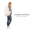 SweetNeedle Premium Canvas Laundry Bag with Shoulder Strap, 75x56 CM