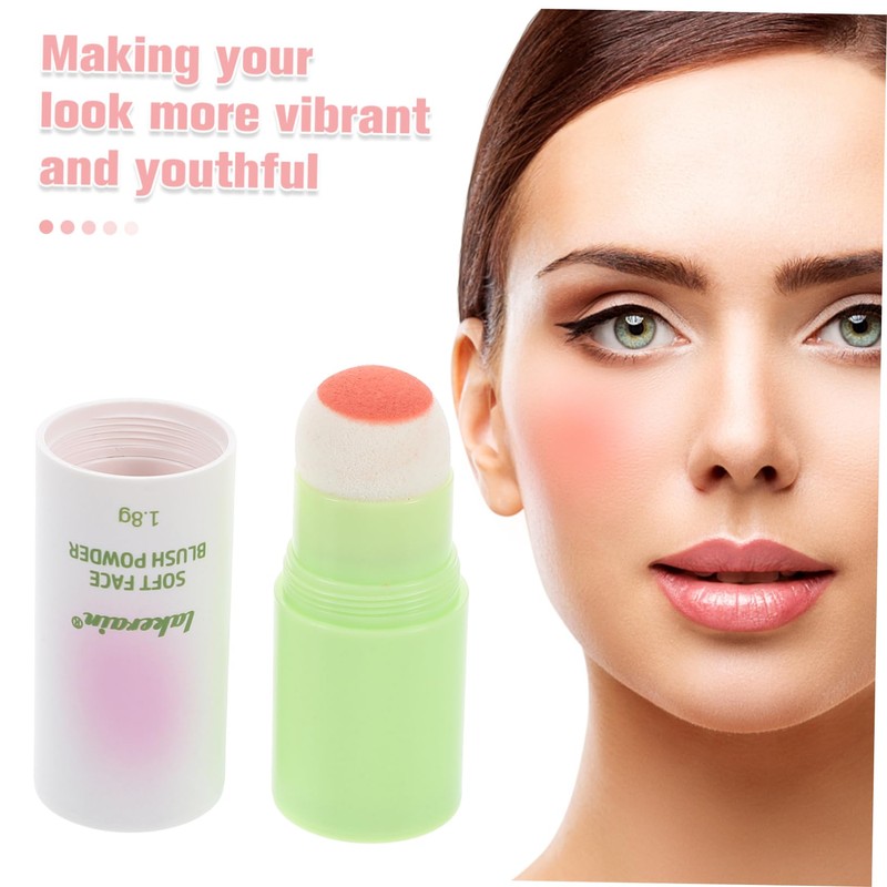 Ipetboom Matte Blush Stick Natural Moisturizing Sponge Tip for Cheeks