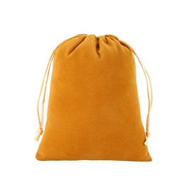 YoungJewl 50Pcs Velvet Jewelry Bags With Drawstring Orange Pouches Gift Bags for Wedding Favors Party Christmas Candy Bag（2.8x3.6Inches）