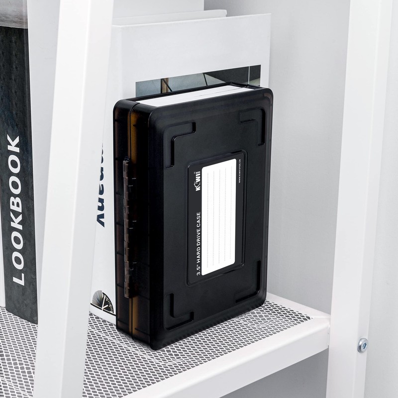 KIWIFOTOS 3.5-inch Hard Disk Drive Storage Case, Compatible HDD Storage