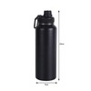 PCSCER Wide Mouth Insulated Sports Water Bottle,Double wall Stainless Steel