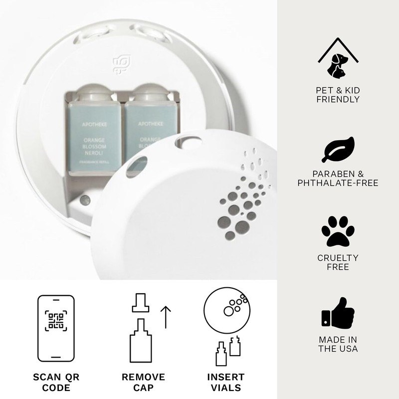 Pura Smart Aromatherapy Diffuser Fragrance Refill by Apotheke (Canvas, 2-Pack)