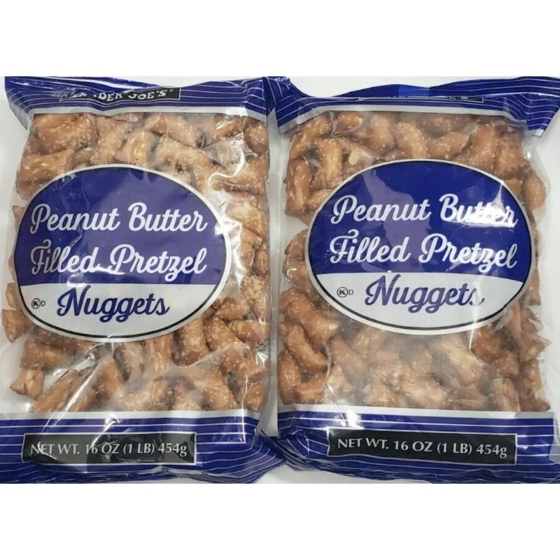 Trader Joe’s Peanut Butter Filled Pretzels Snack Nibbles 16 OZ