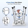 LUFEIDRA Shower Chair for Inside Shower, Heavy Duty 500LBS Reinforced