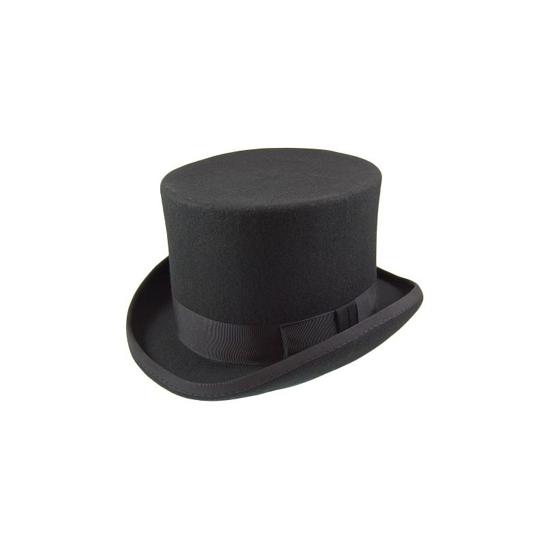 Christys Hats Wool Felt Top Hat - Black Small
