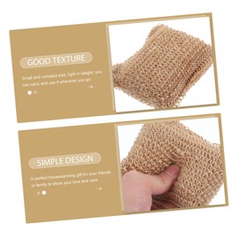 Vaguelly Bath Loofah Sponge for Shower Exfoliating Body Scrubber Natural Jute Material Quick Drying Design for Daily Cleansing and Creating Rich Foams for Men Women