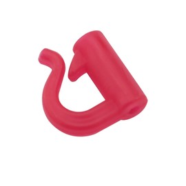 JianLing 50PCS Quick Change D Ring Fishing Gear Connector 7mm Red Lure Ring Fishing Gear Connector Plastic Connecting Buckle Smooth Hollow Design to Prevent Line Damage Fishing Accessory