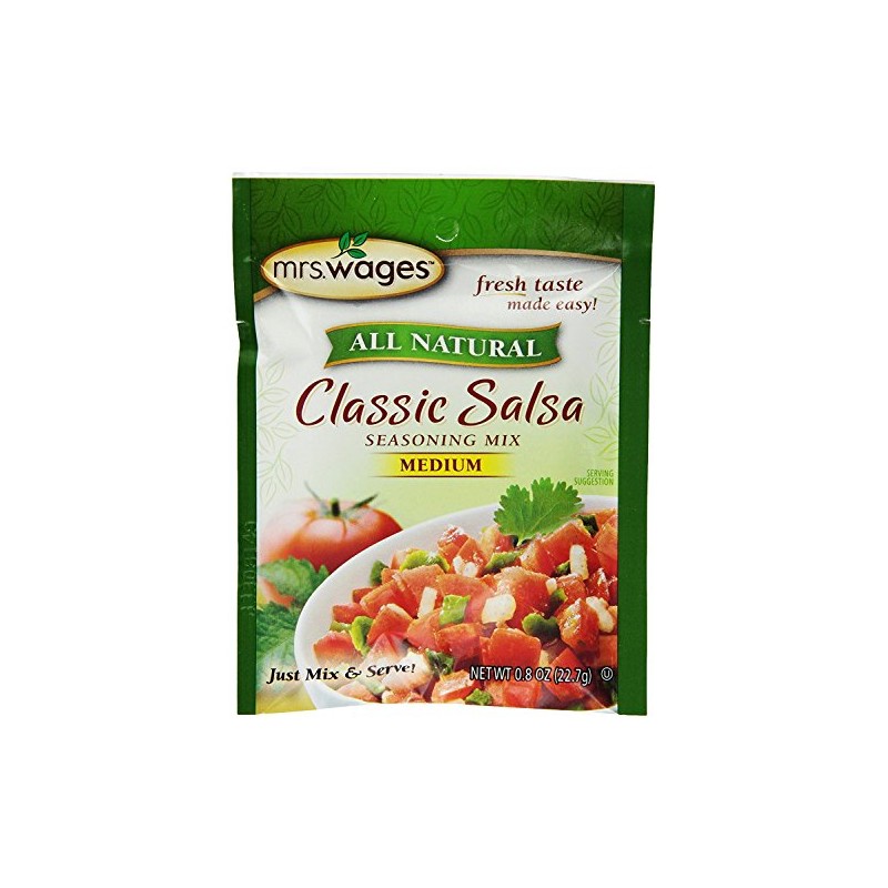Mrs. Wages Medium Classic Salsa Seasoning Mix | Easy-To-Use |