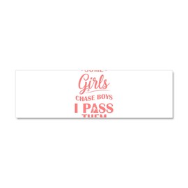 CafePress Girls Ski Graphic Cute Skier Ski Car Magnet 10 X 3 10" x 3", Bumper Magnet
