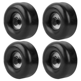 Trailer Ramp Door Bumpers Replacement Door Ramp Stop with Screw Kits Round Rubber Bump Stops for Cargo Trailer Ramp Doors and Truck Doors RV Doors - 4pcs