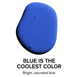 BACKDROP | Premium Exterior Paint | Semi-Gloss Finish for Outdoor Trim & Doors | Self-Priming, Low VOC, Green Wise Certified | BLUE IS THE COOLEST COLOR - Bright, Saturated Blue | 1 Gallon