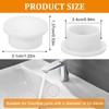 JIEYAO 6 Pcs Rubber Sink Overflow Covers, Sink Overflow Drain