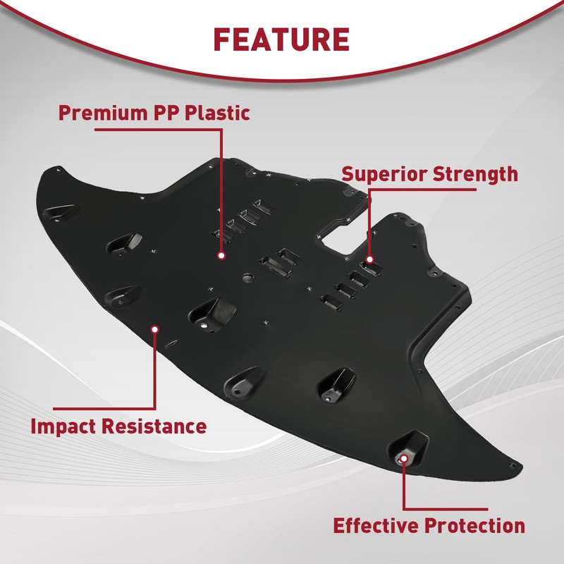 KUAFU Front Engine Splash Shield Compatible with 2016-2020 Kia Sorento