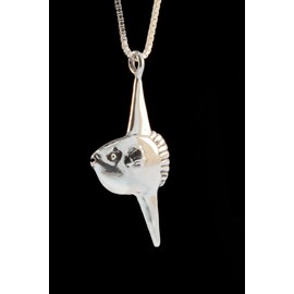 Fish Charm Mola Mola Sunfish Charm Silver Ocean Jewelry