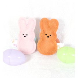 Penny's Boutique Easter Bunny Stuffed Cat Toys – with fiberfill and Catnip. Package of 2 Easter 'Marshmallow Bunnies' - Assorted Colors Cat Toys - Kitty Catnip Toys - Spring Felt Kitty Toys