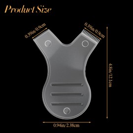 ElevateTech 100 Pcs Y Comb Eyelash Lift Brush, Y Shape Lash Lift Tool Lash Separator and Tint Tool Clear Eyelash Perming Brush Applicators Makeup Supplies for Eyelashs Grafting and Extension