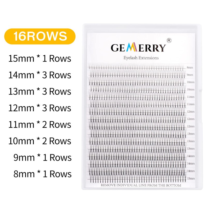 GEMERRY Big Box 3D 5D Ready-to-Use Fan Volume Lashes (8-15