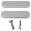 SPARES2GO Door Handle for Candy Fridge Freezers (190 mm Grey/silver)