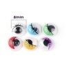 Craft County 300 Pcs Googly Eyes Multi Color 8mm Plastic