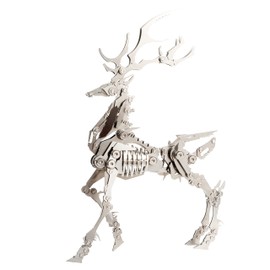 Madsteel Metal Model Kits for Adults Large Elk Christmas Deer 3D Steel Finished or DIY Joint Mobility Miniature Puzzle Toys Splicing Hobby Building (Non-Finished Model)
