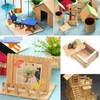 50/100/150pcs Wooden Craft Sticks Paddle Popsicle Coffee Stirrers Ice Cream