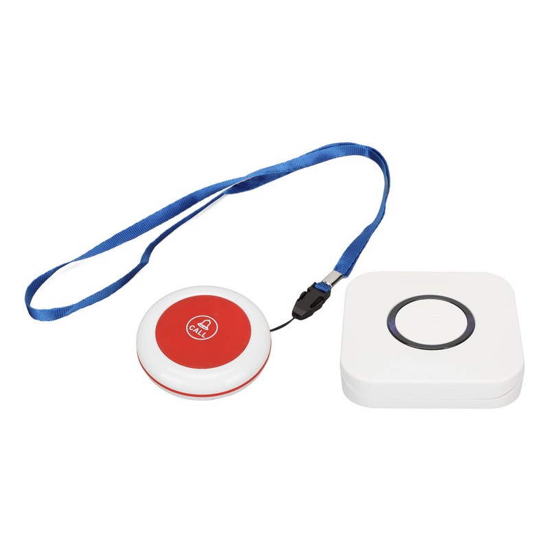 Wireless Caregiver Pager 4 Level Volume Waterproof SOS Alert Button