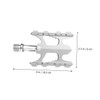 Kisangel Aluminum Alloy Bike Pedal Foldable and Easy to Install