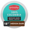 Community Coffee 100% Colombian, 18 Count, Medium-Dark Roast, Single Serve