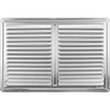 Edelstahl Lüftungsgitter - B:305 x H:205 mm - Abluftgitter -