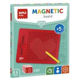 APLI Kids 17536 Magnetic Board Educational Board 215 x 12 x 170 mm with Magnetic Pen and Index Cards Example