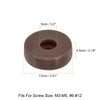 uxcell 100Pcs 5mm Hinged Screw Cover Caps Plastic Fold Screw