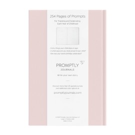 Promptly Journals - Childhood History Journal - Keepsake Baby Book, Records Every Stage of Life, Pregnancy Thru Age 18, Elegant Unisex Design for Boy or Girl (Powdered Lilac)