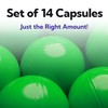 Vending Machine Capsules - 3" GREEN Empty Plastic Capsules -