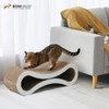 BOWHAUS Infinity Cat Scratcher Lounger, Reversible Scratcher, Infinity Cat Cardboard