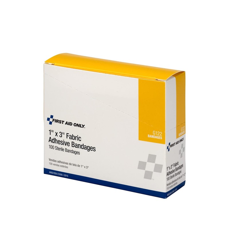 First Aid Only G122 1 x 3 Inch Fabric Bandages,