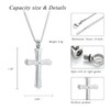 XSMZB Cross Cremation Jewelry for Human Pet Ashes Keepsake Urn