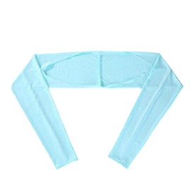 Fukufuku Women's UV Care, Neck & Arm Cover, Arm Sleeve, Elastic, Sweat Absorbent, Quick Drying, Anti-Slip, Sun Protection, For Marathons, Golf, Bicycles, blue
